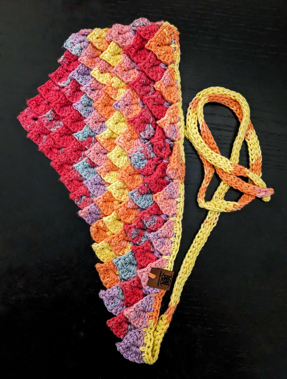 Image of Crochet Dragon Scale Bandana