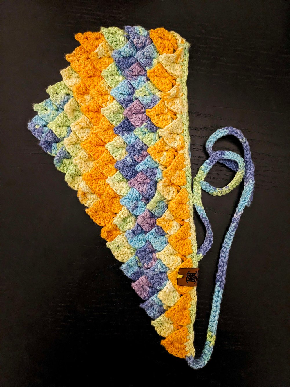 Image of Crochet Dragon Scale Bandana