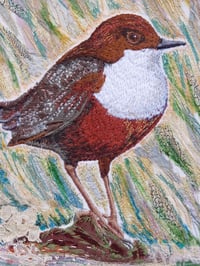 Image 2 of The Dipper - mounted embroidery collage