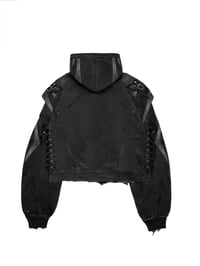 Image 3 of AW25 ‘Maurazi’ Hybrid Asymmetric Cut Hoodie 