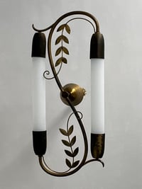 Image 5 of Group of Three Scandinavian Brass Ceiling or Wall Lights