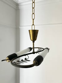 Image 3 of Group of Three Scandinavian Brass Ceiling or Wall Lights