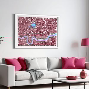 Image of London Stadium - The Hammers - East London Typographic Map