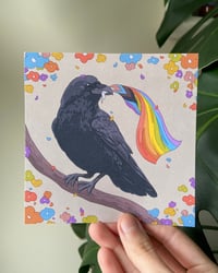 Image 1 of Pride Crow Print
