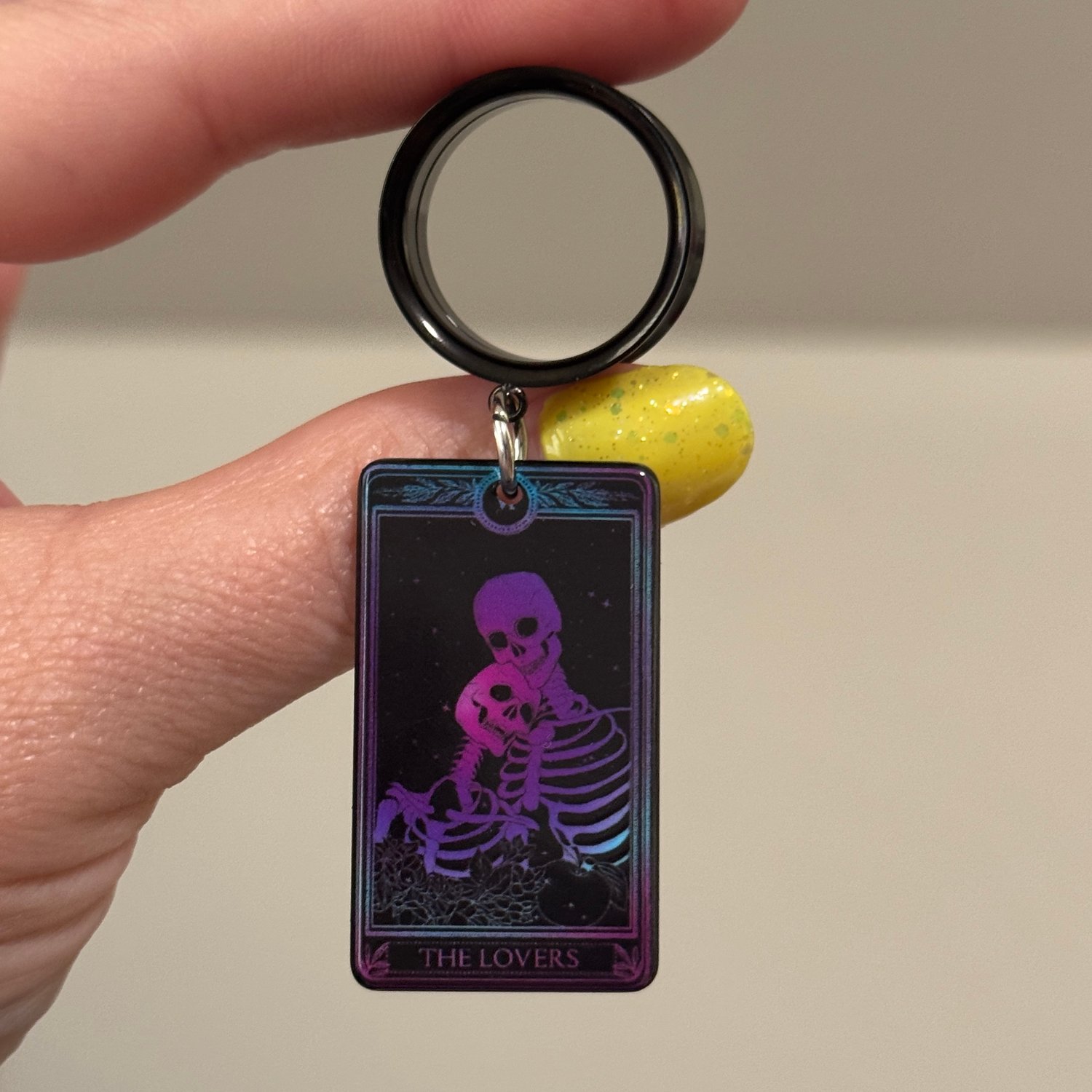 Image of Skeleton Lovers Tunnel Dangles (sizes 4g-2")
