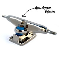 Image 2 of Trux By DeliDecks - Hex Hybrid Blasted - Fingerboard Trucks