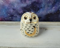 Image 1 of Gold Luster Snowy Owl