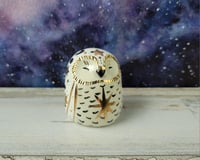 Image 1 of Snowy Owl with Gold Luster