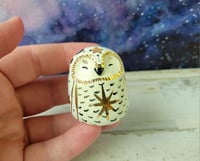 Image 4 of Snowy Owl with Gold Luster