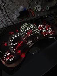 Image 2 of 03-07 Black SS Plug & Play GAS Cluster White/Red