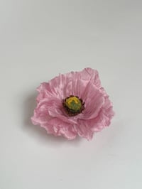 Image 1 of pink icelandic poppy clip