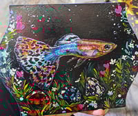 Image 2 of Fancy fish original painting