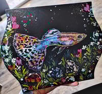 Image 1 of Fancy fish original painting