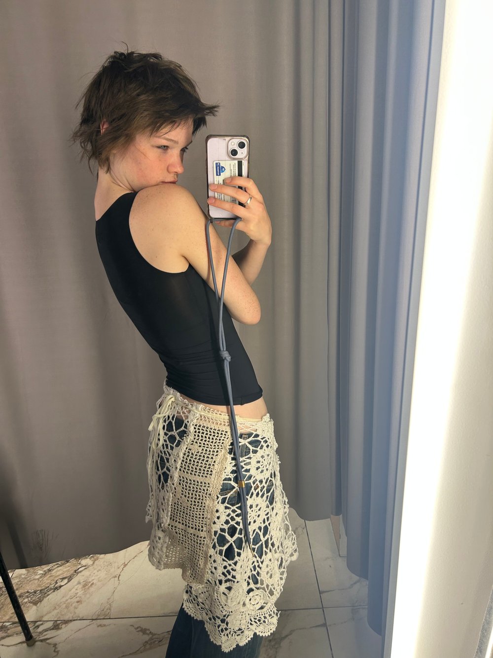 Black boat neck top