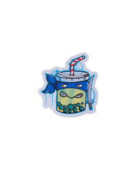 Image 1 of Boba Turtle Sticker Leonardo
