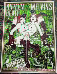 Image 2 of Napalm Death & Melvins with Weedeater - April 19, 2025- Artwork by Caitlin Mattisson