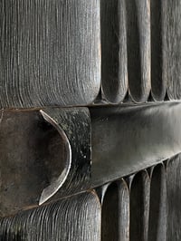 Image 1 of Brutalist Aluminium Door Panel with Antique Bronze Finish