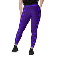 Image 2 of  Indigo Galaxy Crossover Leggings with Pockets