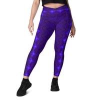 Image 14 of  Indigo Galaxy Crossover Leggings with Pockets