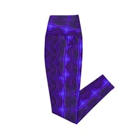 Image 19 of  Indigo Galaxy Crossover Leggings with Pockets