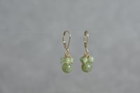 Image 5 of Boucles d'oreilles grenat vert