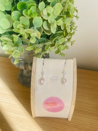 Pink Mother of Pearl Diamante drops