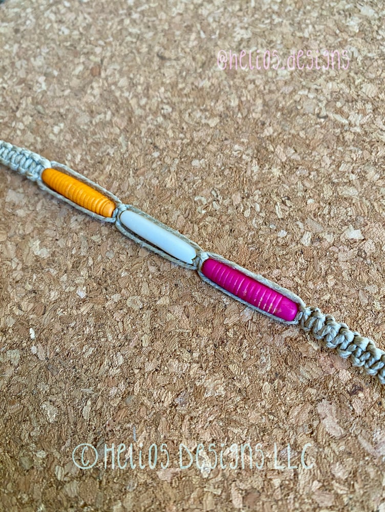Image of Beaded Macrame Bracelet
