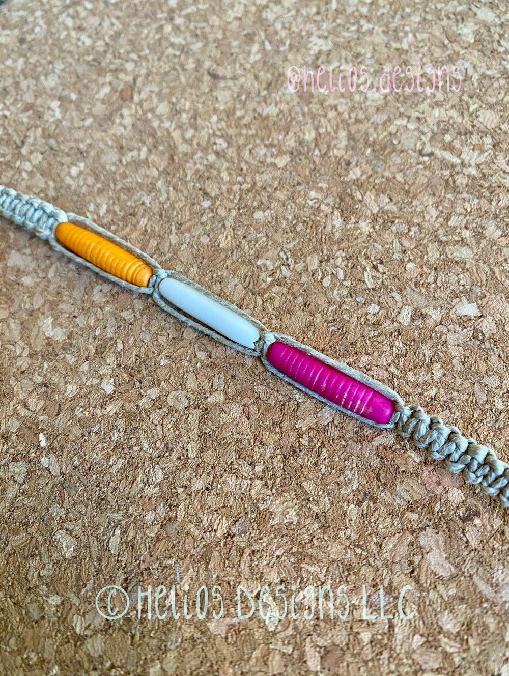 Image of Beaded Macrame Bracelet