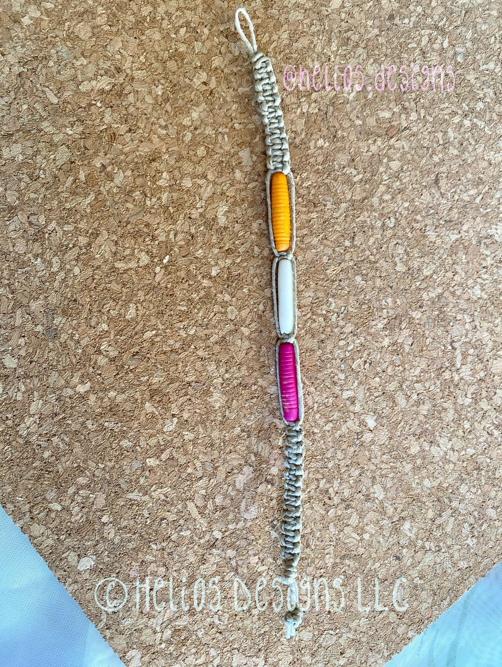 Image of Beaded Macrame Bracelet