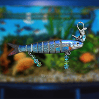 blue trout keychain