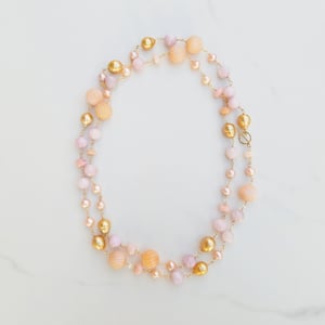 Pearl, Opal, & Kunzite Necklace