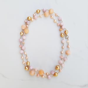 Pearl, Opal, & Kunzite Necklace 