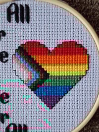 Image 2 of All for Love and Love for All Hoop