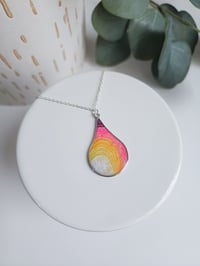 Image 2 of Rainbow Agate Teardrop Pendant 