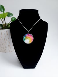 Image 1 of Rainbow Agate Round Pendant 