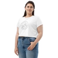 Image 3 of T-shirt cropped blanc "Amiesoeurs"