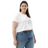 Image 2 of T-shirt cropped blanc "Amiesoeurs"