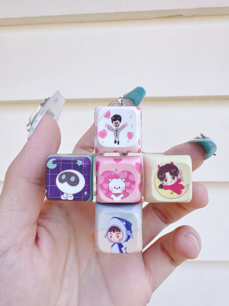 Image of BTS Jin LED Keycap Keychain 