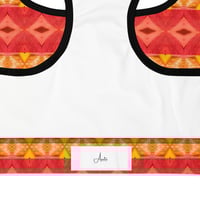 Image 22 of Orange Canna Lily Padded Sports Bra