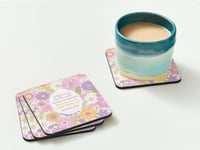 Image 2 of He Dresses the Lilies – Floral Scripture Coaster