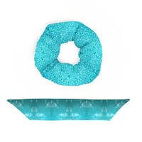 Image 3 of Turquoise Birdbath Hair Scrunchie