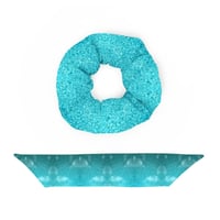 Image 8 of Turquoise Birdbath Hair Scrunchie