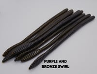 Image 13 of 6.25" Spade Tail Trick Worm (8pk) (Various Colors)