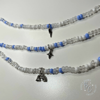 Glacier Mist Seed Beaded Necklace 
