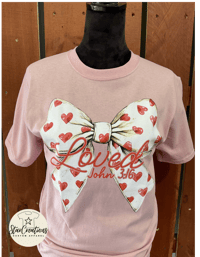Loved Coquette bow, John 3:16