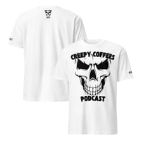 White Creepy Coffees  Short Sleeve Tee
