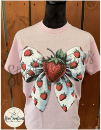 Image 1 of Strawberry Coquette Bow