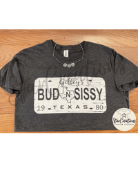 Bud & Sissy License Plate