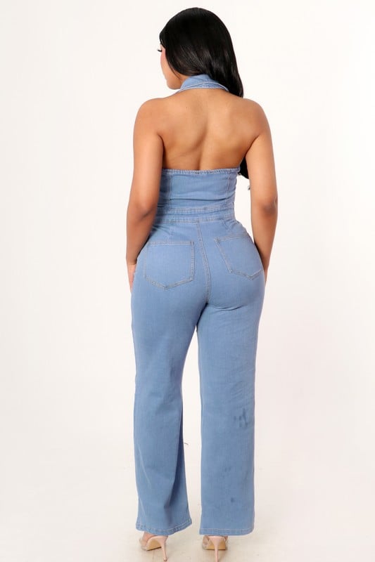 Image of Halter Jumpsuit 
