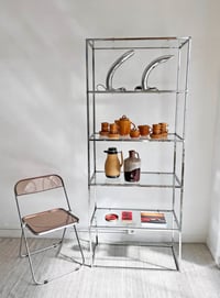 Image 2 of ESTANTERIA VINTAGE CROMADA (2), AÑOS 80